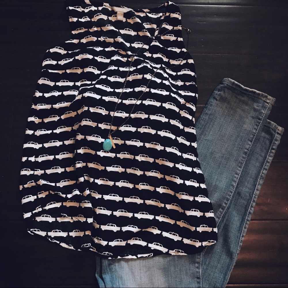 Taxi cab tank from Banana Republic